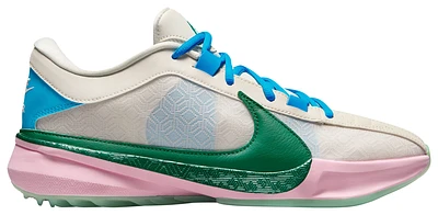 Nike Mens Zoom Freak 5 - Basketball Shoes Light Orewood/Medium Soft Pink/Blue Lightning