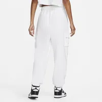 Nike Womens NSW Club Fleece MR Cargo Pants - White/Black