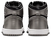 Jordan Girls Retro 1 Hi OG T - Girls' Preschool Shoes Black/Grey/White