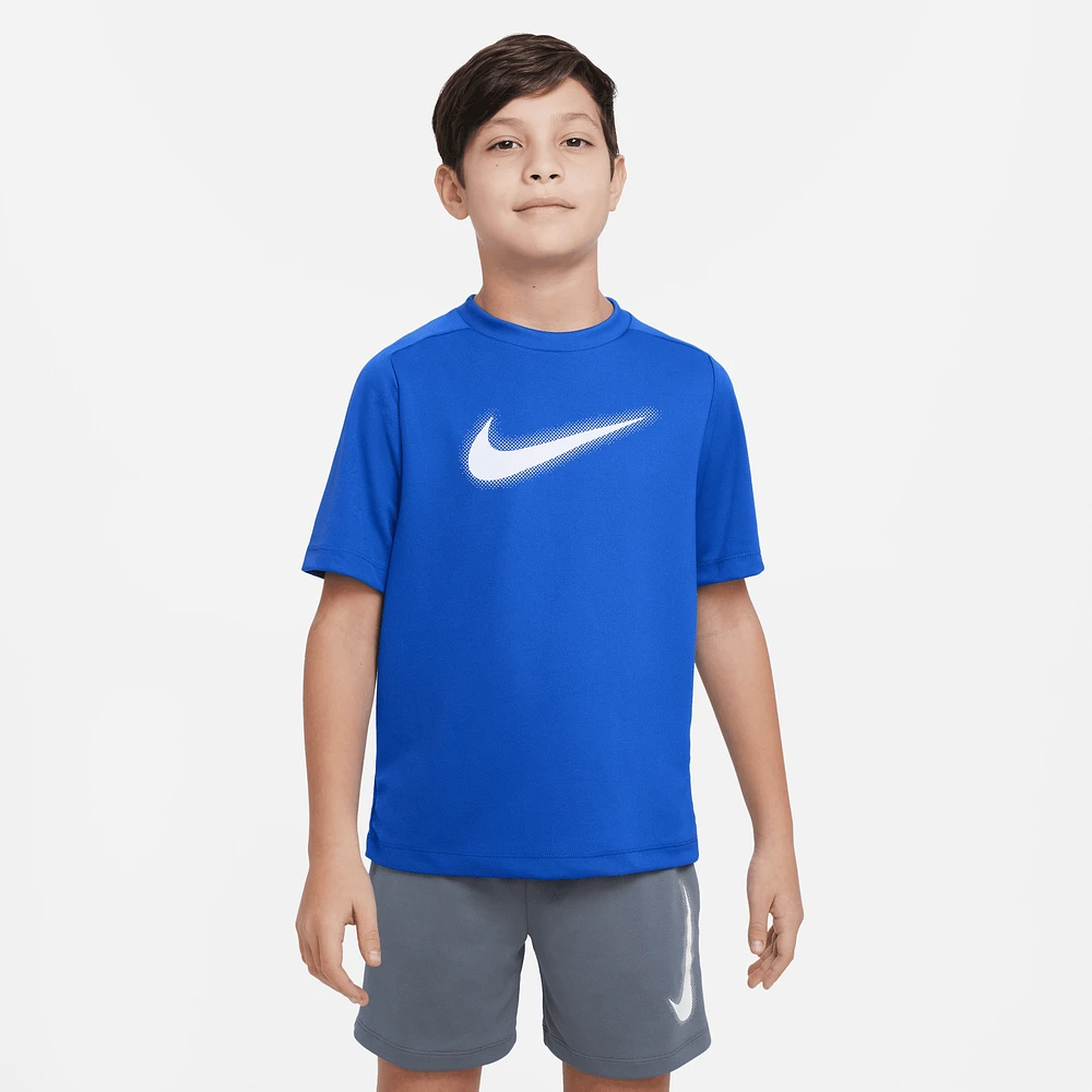 Nike Dri-FIT Multi + Short Sleeve GX Top - Boys' Grade School