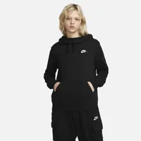 Nike Womens NSW Club Fleece Hoodie - Black/White