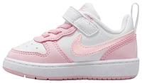 Nike Girls Court Borough Low Recraft - Girls' Toddler Basketball Shoes Pink Foam/White