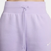 Nike Womens Nike Phoenix High Rise Wide Pants - Womens Violet Mist/Sail Size XL