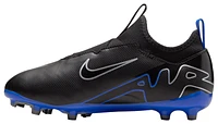 Nike Boys Zoom Vapor 15 Academy FG/MG - Boys' Grade School Soccer Shoes Chrome/Black/Hyper Royal