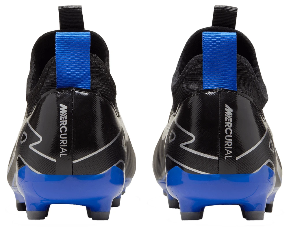 Nike Boys Zoom Vapor 15 Academy FG/MG - Boys' Grade School Soccer Shoes Black/Chrome/Hyper Royal