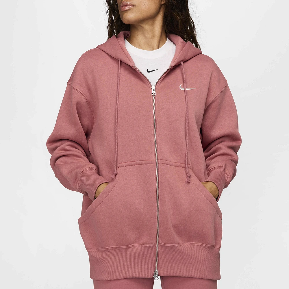 Nike Womens Phoenix Fleece Long Sleeve Full-Zip