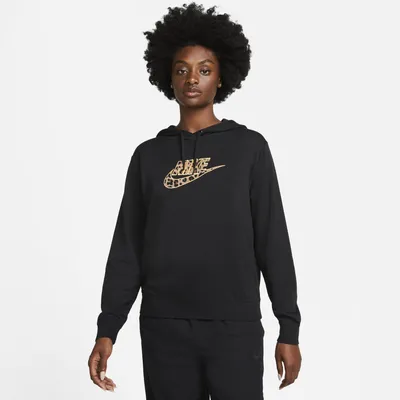 Nike Sportswear Leopard Graphic Futura Hoodie - Women's