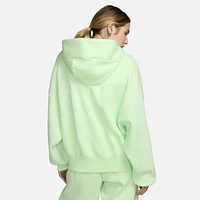 Nike Womens Nike PHNX Fleece OS Pullover Hoodie - Womens Vapor Green/Sail Size S