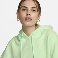 Nike Womens Nike PHNX Fleece OS Pullover Hoodie - Womens Vapor Green/Sail Size S