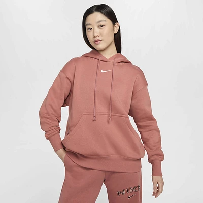 Nike Womens Nike Phoenix Fleece OS Pullover Hoodie