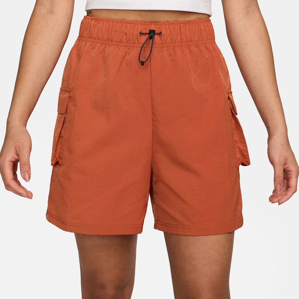 Nike Womens Nike Essential Woven Shorts - Womens Burnt Sunrise/Sail Size XS