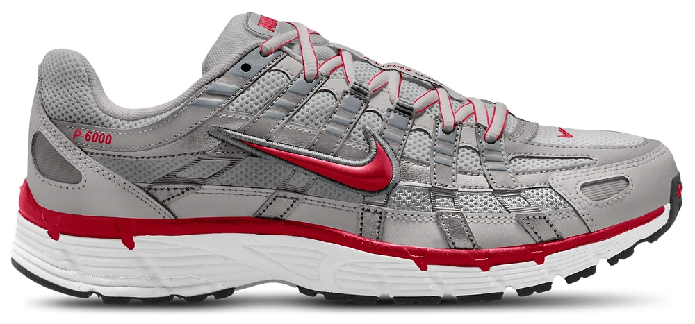 Nike Mens P-6000 - Running Shoes Metallic Silver/Gym Red/Black