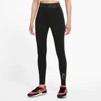 Nike Womens Nike Stardust GX Tight - Womens Black/Gold Size XS