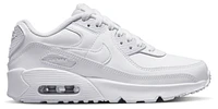 Nike Boys Air Max 90 - Boys' Grade School Running Shoes White/Met Silver/White