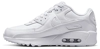 Nike Boys Air Max 90 - Boys' Grade School Running Shoes White/Met Silver/White