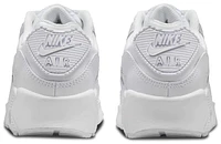 Nike Boys Air Max 90 - Boys' Grade School Shoes White/White/Metallic Silver