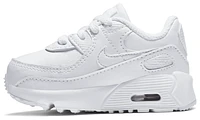 Nike Boys Nike Air Max 90 - Boys' Toddler Running Shoes White/White/Metallic Silver Size 04.0