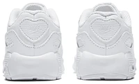 Nike Boys Air Max 90 - Boys' Toddler Running Shoes White/White/Met Silver