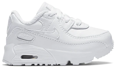 Nike Boys Nike Air Max 90 - Boys' Toddler Running Shoes White/White/Metallic Silver Size 04.0