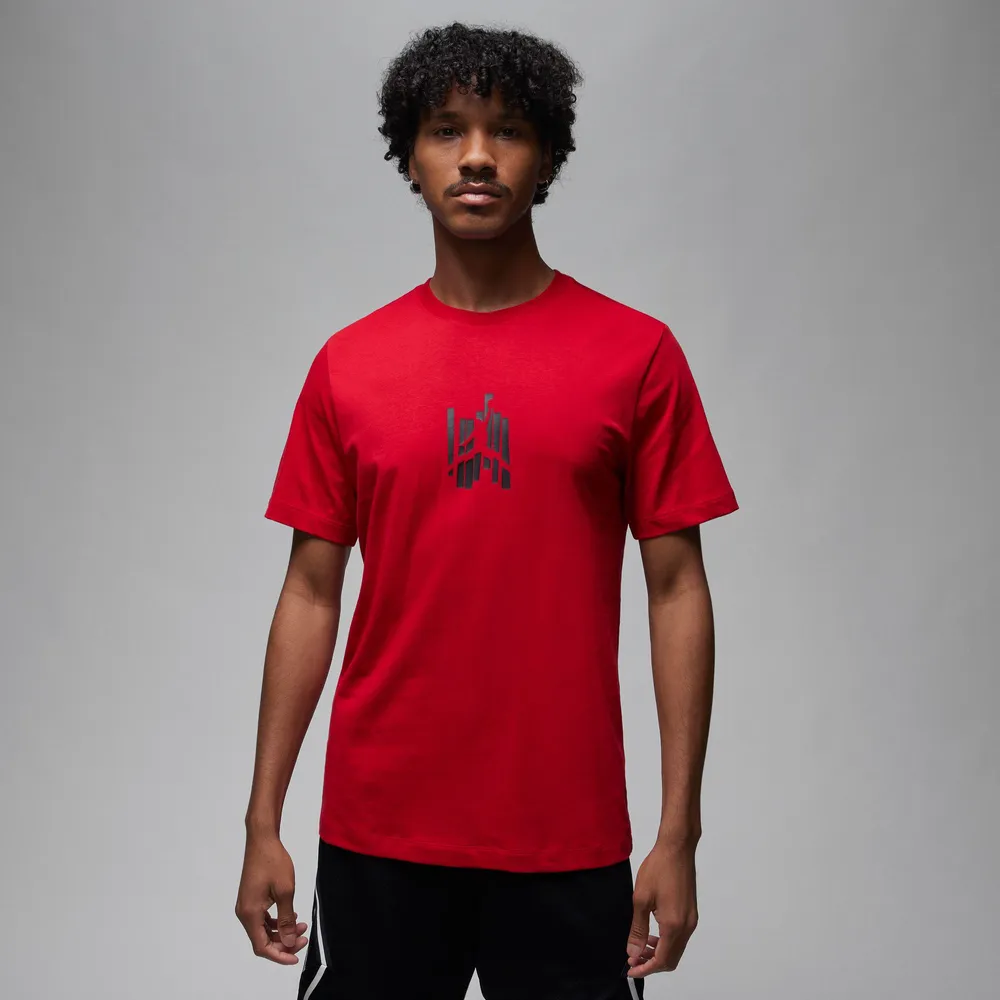 Jordan Mens Graphic SS Crew - Black/Red