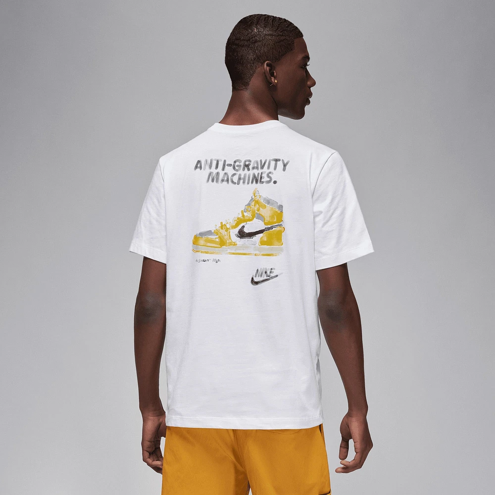 Jordan Mens Graphic SS Crew 2 - White