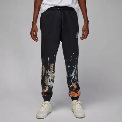Jordan Mens Flight Artist Fleece Pants - Black/Black