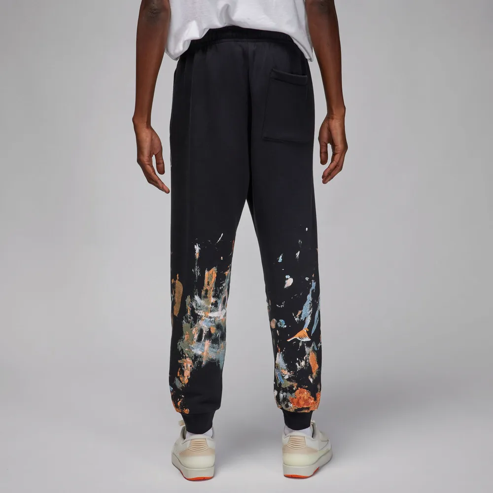 Jordan Mens Flight Artist Fleece Pants - Black/Black