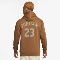 Jordan Mens Essential Member Holiday Fleece Pullover Hoodie - Light British Tan/Sail