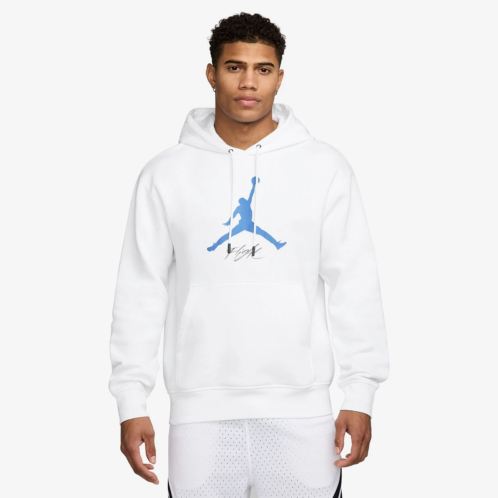 Jordan Mens Essential Fleece Baseline Hoodie - White/Blue