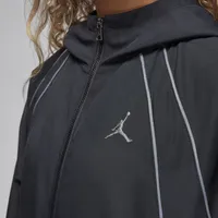 Jordan Womens Jordan Woven LND Jacket - Womens Black/Smoke Gray Size M