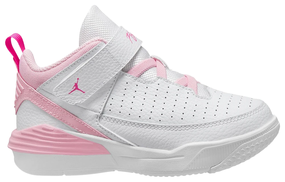 Jordan Girls Max Aura 5 Fund - Girls' Preschool Basketball Shoes Med Soft Pink/Fierce Pink/White