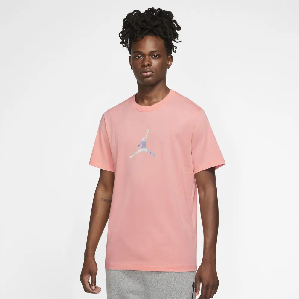 Jordan Mens Jordan Sport DNA 23 Short Sleeve Crew - Mens Bleached Coral Size M