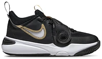 Nike Boys Team Hustle D 11 - Boys' Preschool Basketball Shoes Black/Metallic Gold/White