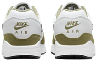 Nike Mens Nike Air Max 1 - Mens Running Shoes White/Black/Grey Size 08.0