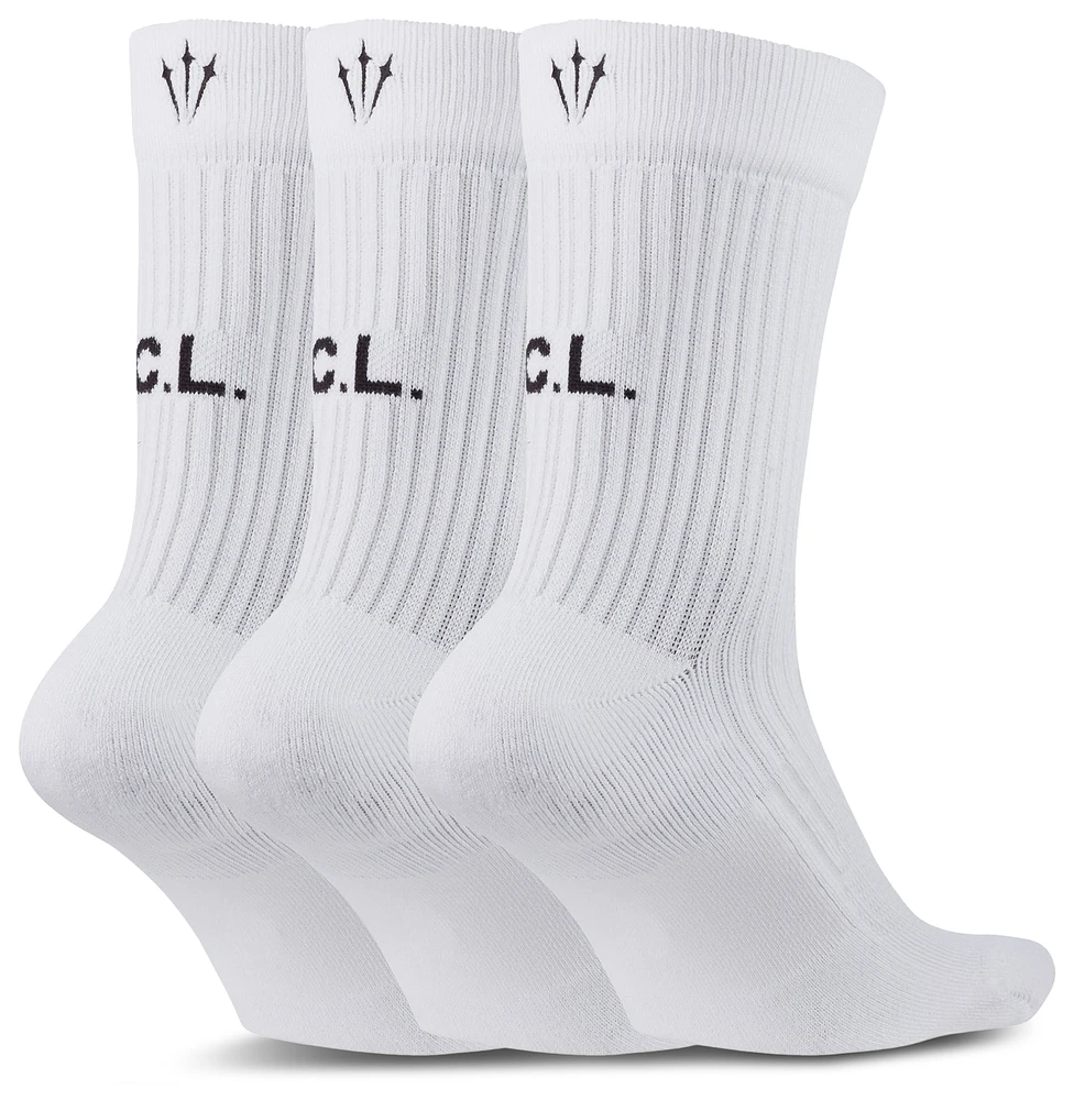 Nike Nike Sneaker Sox Nocta Crew Socks 3Pack - Adult White/Black Size M