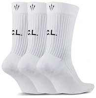 Nike Sneaker Sox Nocta Crew Socks 3Pack - Adult White/Black