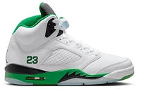 Jordan Womens Retro 5 - Basketball Shoes White/Green/Black