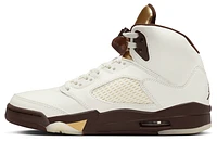 Jordan Womens Retro 5 - Basketball Shoes Earth/Gold