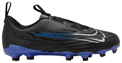 Nike Boys Phantom GX Academy FG/MG - Boys' Grade School Soccer Shoes Black/Chrome/Hyper Royal