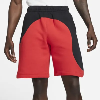 Nike Mens Club Color Clash Shorts - Black/Red