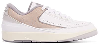 Jordan Mens Retro 2 Low - Basketball Shoes White/Sanddrift/Cement Grey