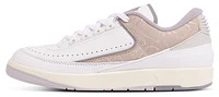 Jordan Mens Retro 2 Low - Basketball Shoes White/Sanddrift/Cement Grey