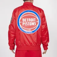 Pro Standard Mens Pistons Tonal Satin Jacket - Red