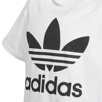 adidas Originals Boys Adicolor Trefoil T-Shirt - Boys' Grade School White/Black