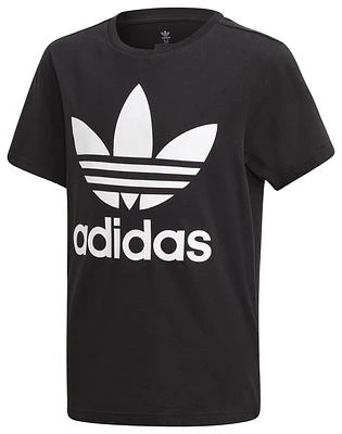 adidas Originals Boys Trefoil T-Shirt - Boys' Grade School Black/White