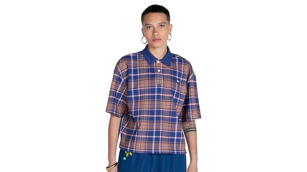Melody Ehsani Plaid Transformation Polo - Women's