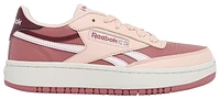 Reebok Girls Club C Double Revenge - Girls' Grade School Basketball Shoes Porcelain Pink/White/White