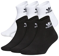 adidas Originals Boys adidas Originals Quarter Sock 6-Pack - Boys' Grade School White/Black Size L