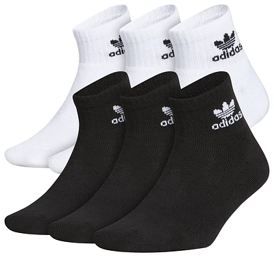 adidas Originals Boys Quarter Sock 6-Pack - Boys' Grade School White/Black