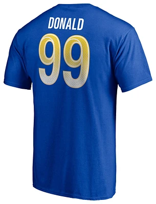 Fanatics Mens Aaron Donald Fanatics Chargers Icon Name & Number T-Shirt